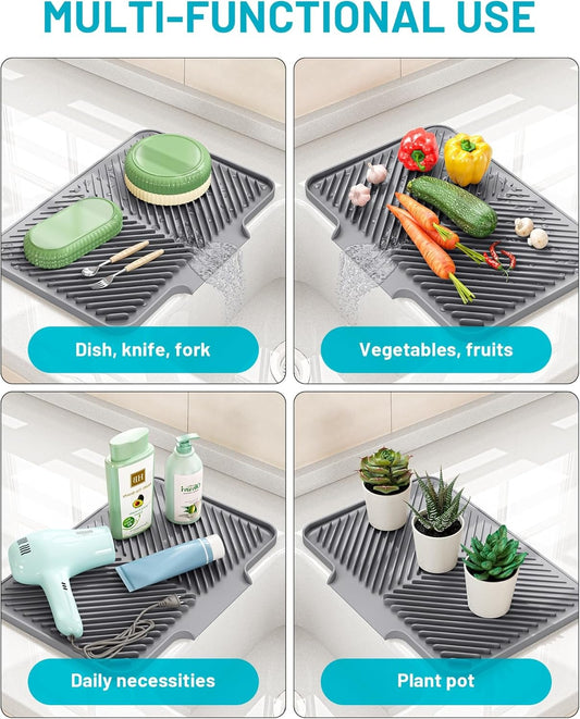 Kitchen Counter Dish Drying Mat