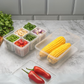 6 Grid Fridge Food Storage Organizer | Preserving Freshness of Cut Veggies and Fruits