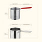 Stainless Steel Deep Frying Pot with Strainer Basket (1200ml)