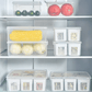 6 Grid Fridge Food Storage Organizer | Preserving Freshness of Cut Veggies and Fruits