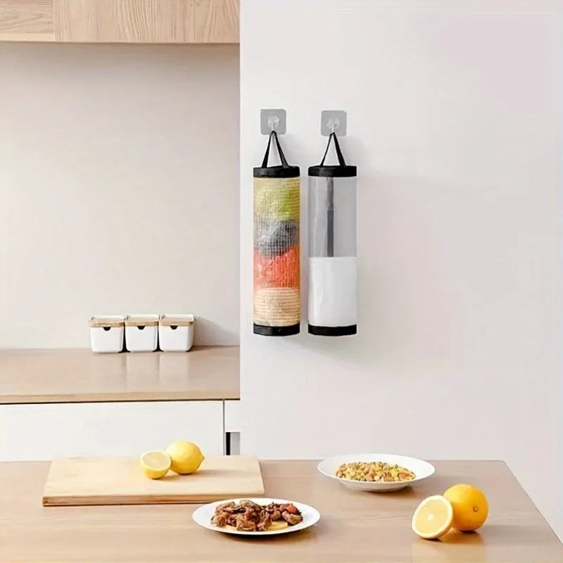 Mesh Plastic & Grocery Bag Storage Organizer (Pack of 2)