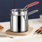 Stainless Steel Deep Frying Pot with Strainer Basket (1200ml)