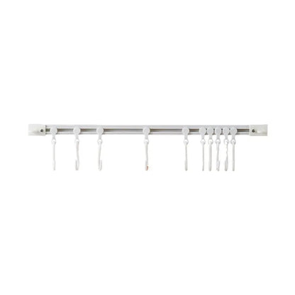Multipurpose Sliding Hook Rail with 10 Adjustable Hooks