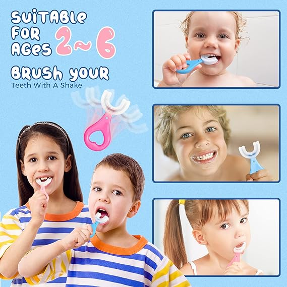 U Shaped Toothbrush for Kids - Buy 1 Get 1 Free ⚡