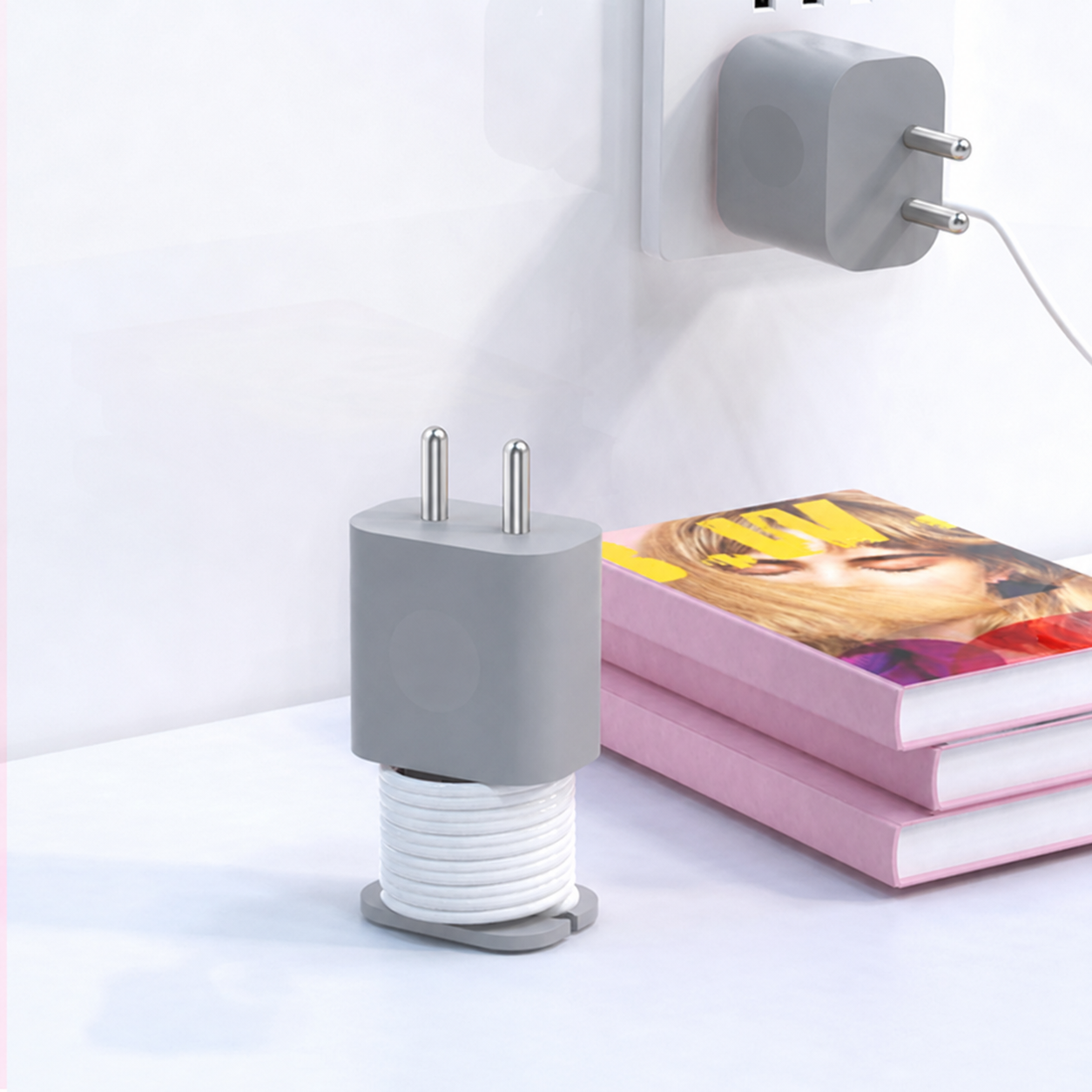 2-in-1 iPhone Charger Protector & Cable Winder