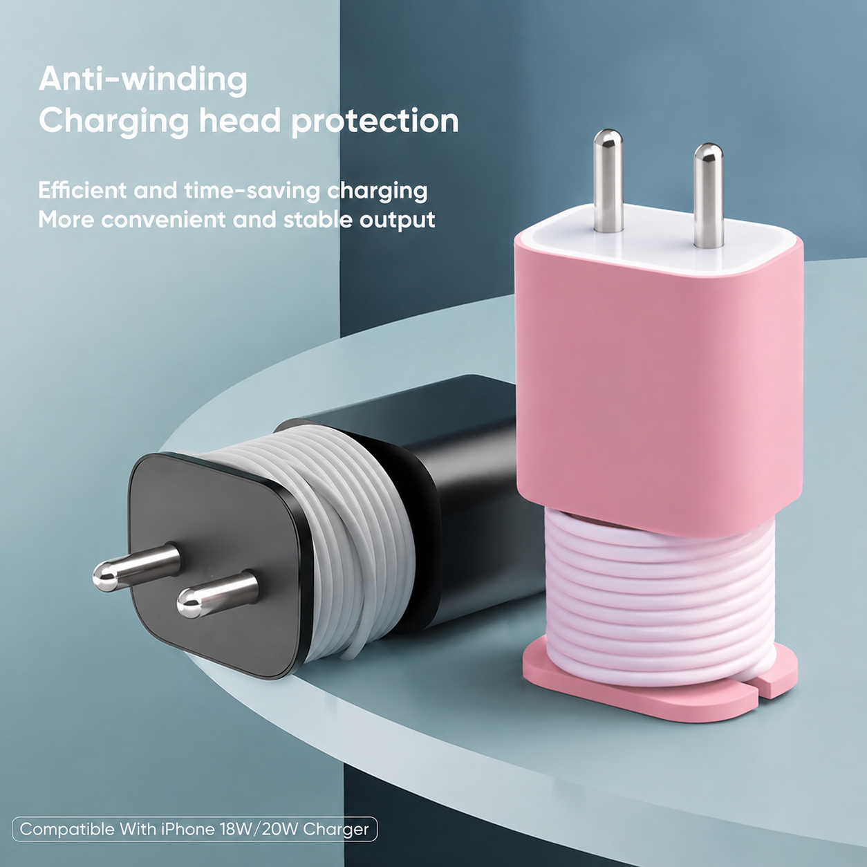 2-in-1 iPhone Charger Protector & Cable Winder