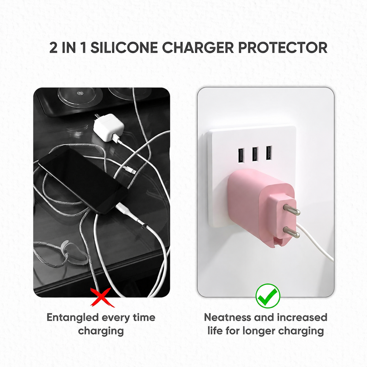 2-in-1 iPhone Charger Protector & Cable Winder