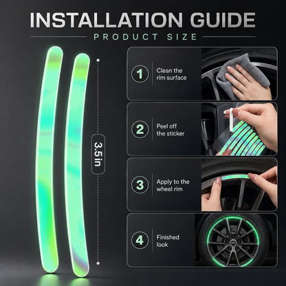 Reflective Wheel Rim Stickers