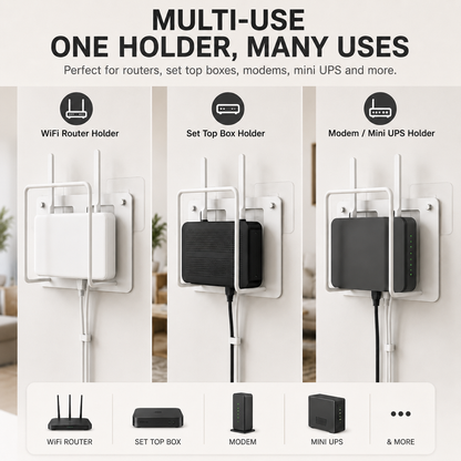 Metal Wall Mounted Shelf for WiFi Router & Modem