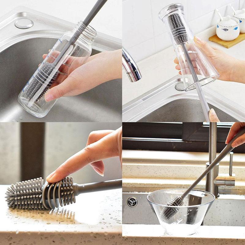 Silicone Long Handle Bottle Cleaning Brush
