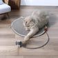 Cat scratch mat with interactive ball