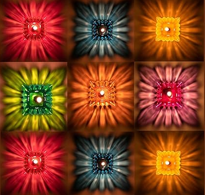 3D Colorful Reflection Diya 🎆 Pre-Diwali Mega Sale 🌟