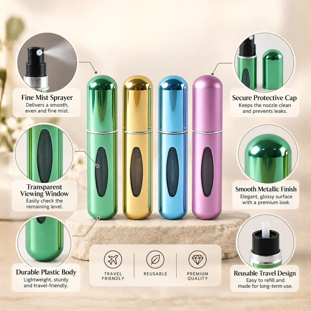 Travel Refillable Perfume Spray Bottles