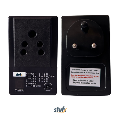 Auto Cut Off Timer Socket - Protect Your Equipment Battery from Over Charge ⚡