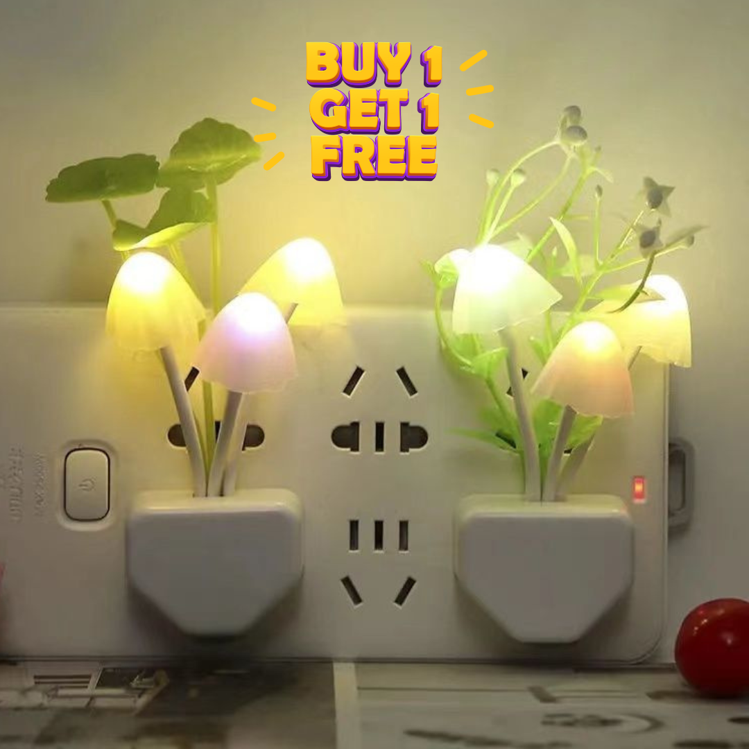 Auto On/Off Color Changing Sensor LED Mushroom Lamp - Buy 1 Get 1 Free ⚡