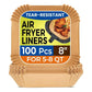 Air Fryer & Microwave Liners: Pack of 100Pcs