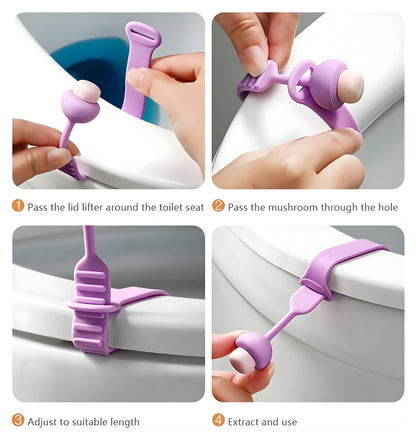 Silicone Toilet Seat Lifter (4Pcs)