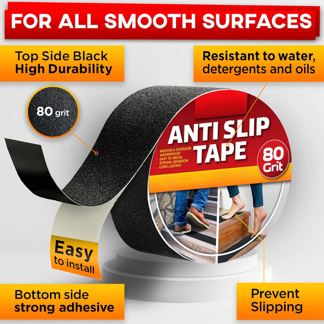 Anti Slip Adhesive Tape For Slippery Floors, Staircase (5 Meter * 2 inch)