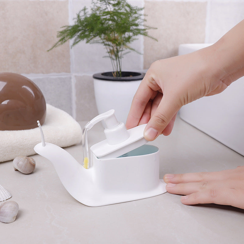 Cute Snail Soap & Handwash Liquid Dispenser