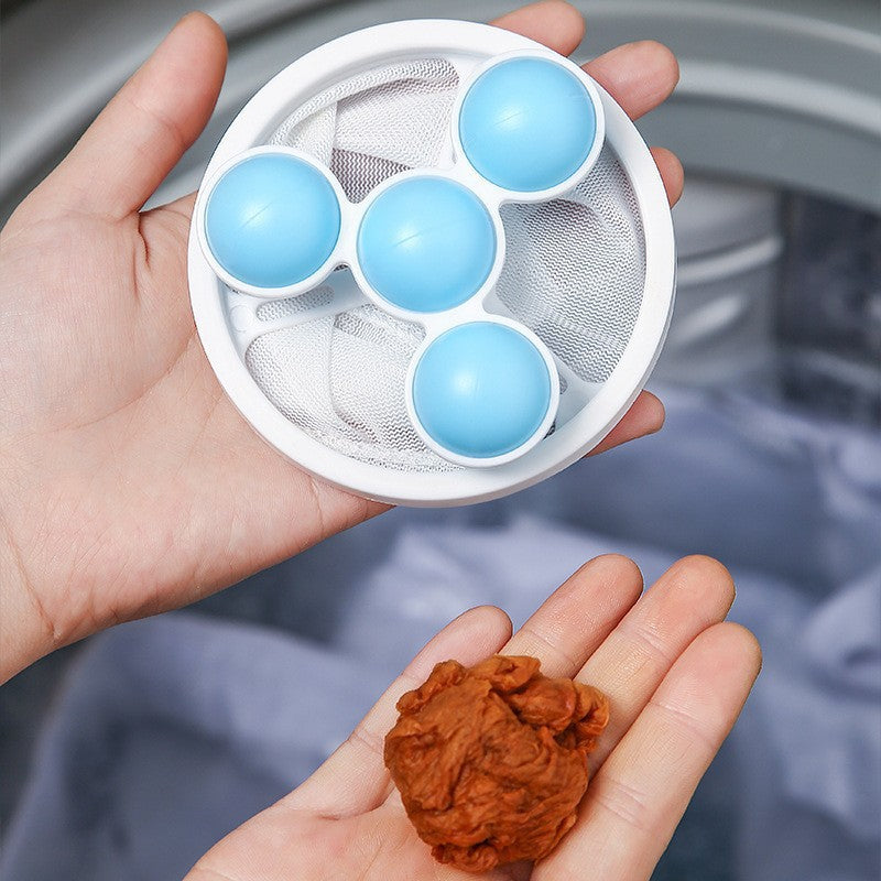 Washing Machine Hair and Lint Catcher (3 Pcs) +(Free 5Pcs Cleaner Tablets)