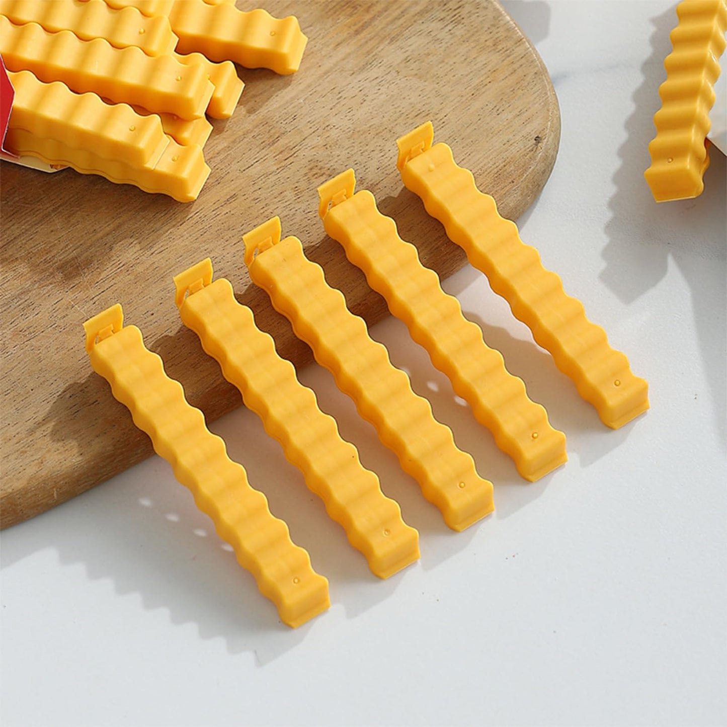 French Fries Shaped Sealing Clips in a Magnetic Box