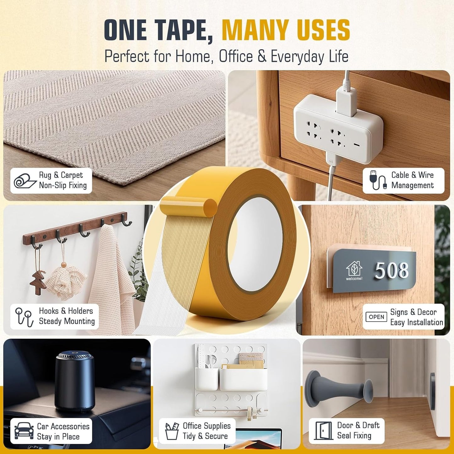 Strong Grip Double-Sided Mesh Tape (5cm*10meter)