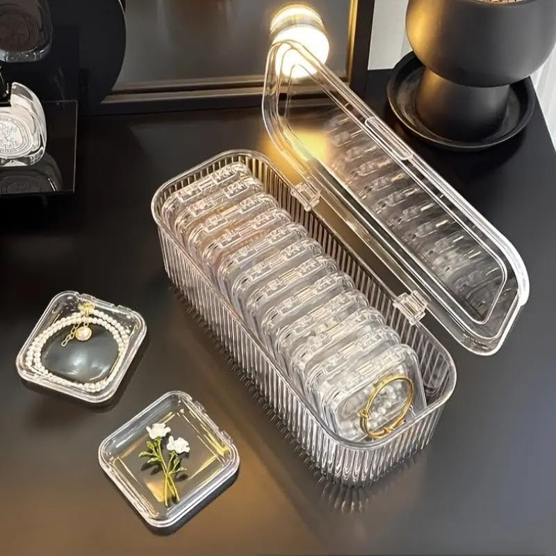Acrylic Jewellery Organizer with 10 Inner Boxes