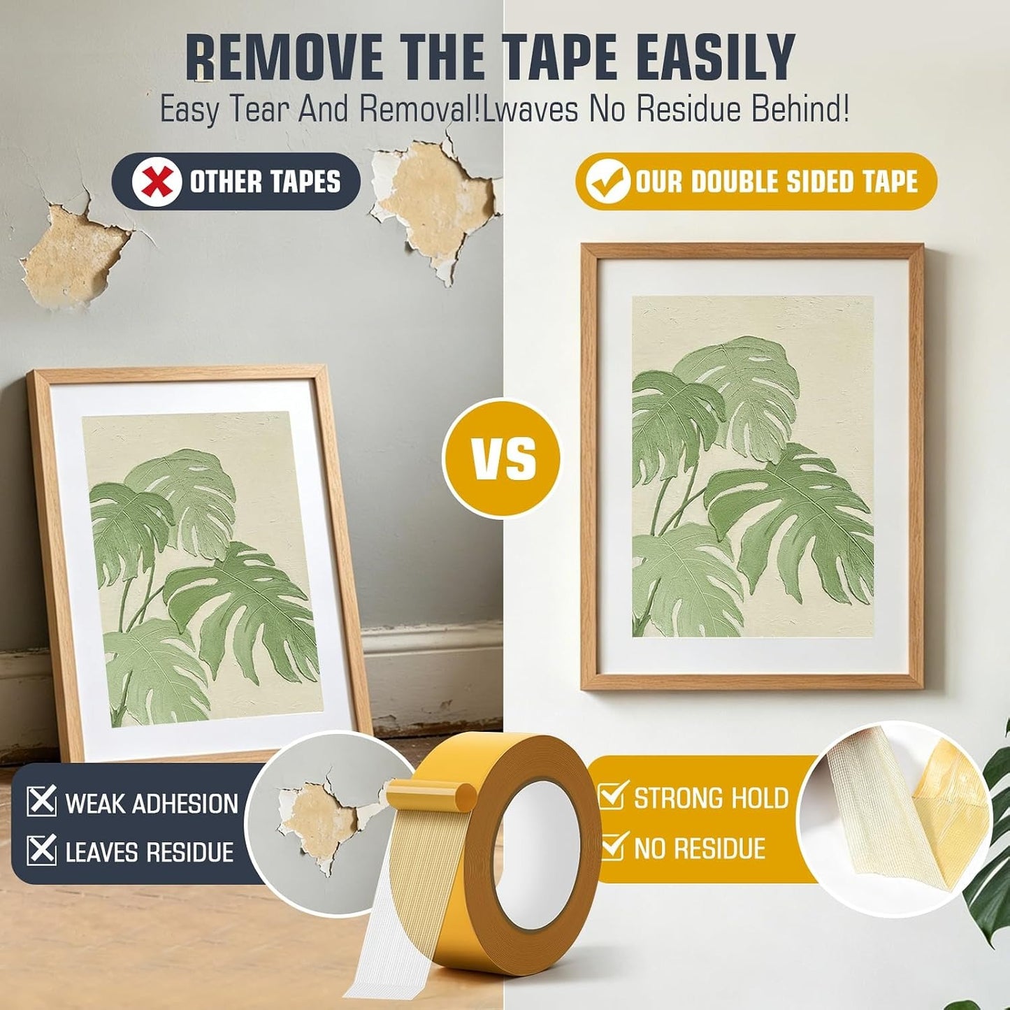 Strong Grip Double-Sided Mesh Tape (5cm*10meter)