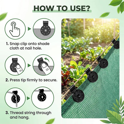 Sun Shade, Garden Nets Fixing Clips