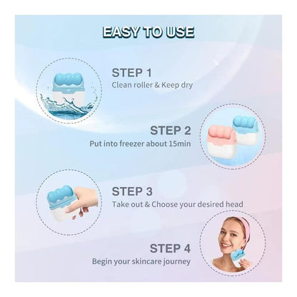 IceGlow 2-in-1 Ice Roller Set