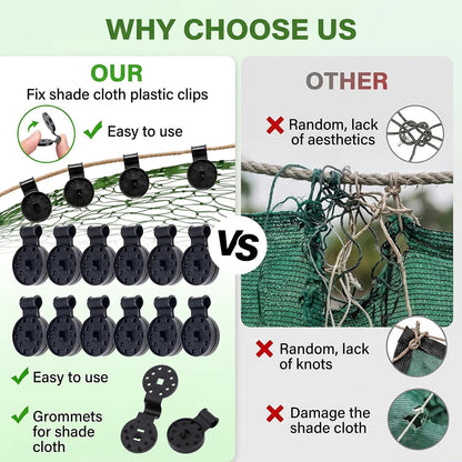 Sun Shade, Garden Nets Fixing Clips