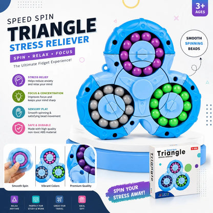 3-Wheel Rotating Bead Puzzle Spinner