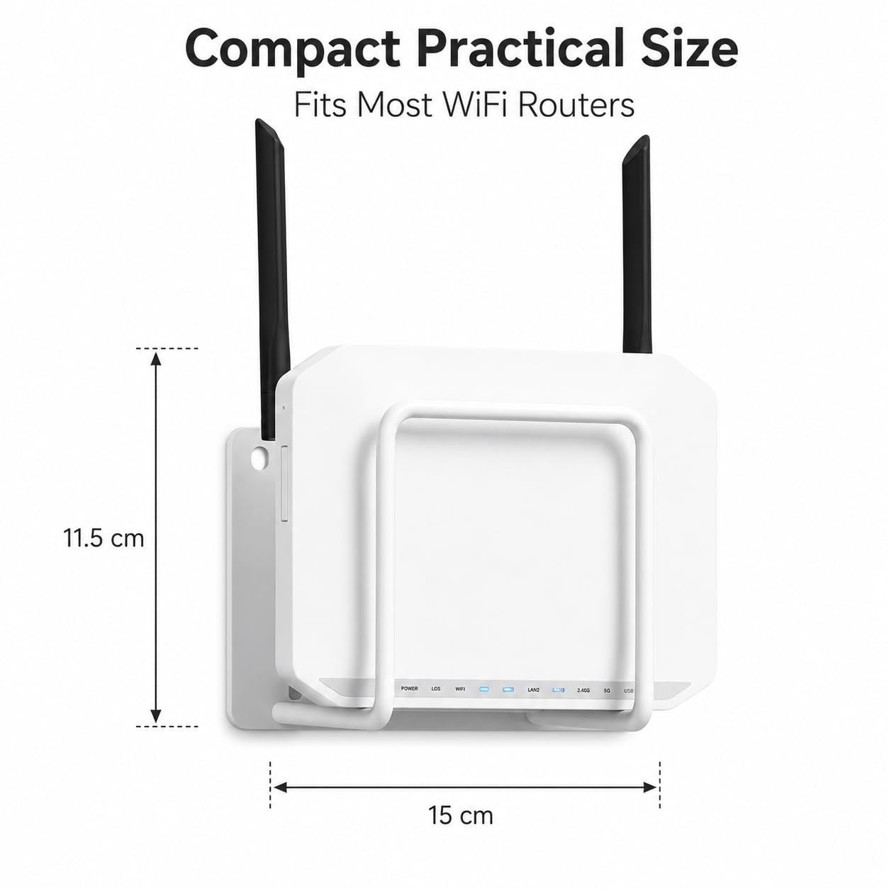 Metal Wall Mounted Shelf for WiFi Router & Modem