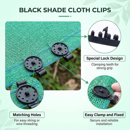 Sun Shade, Garden Nets Fixing Clips