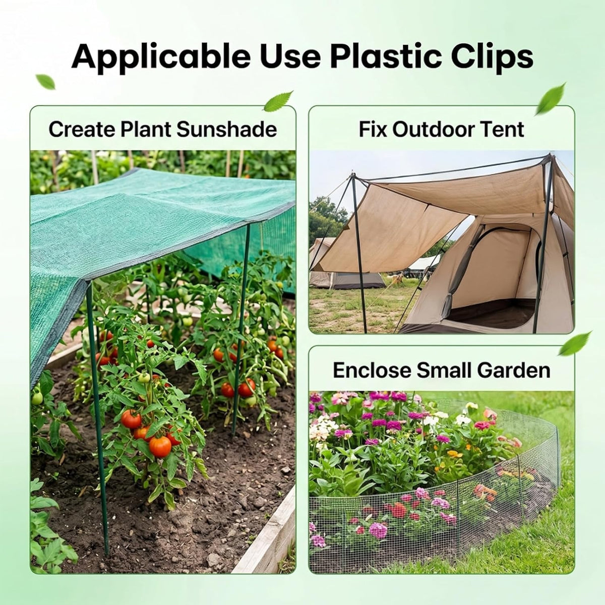 Sun Shade, Garden Nets Fixing Clips