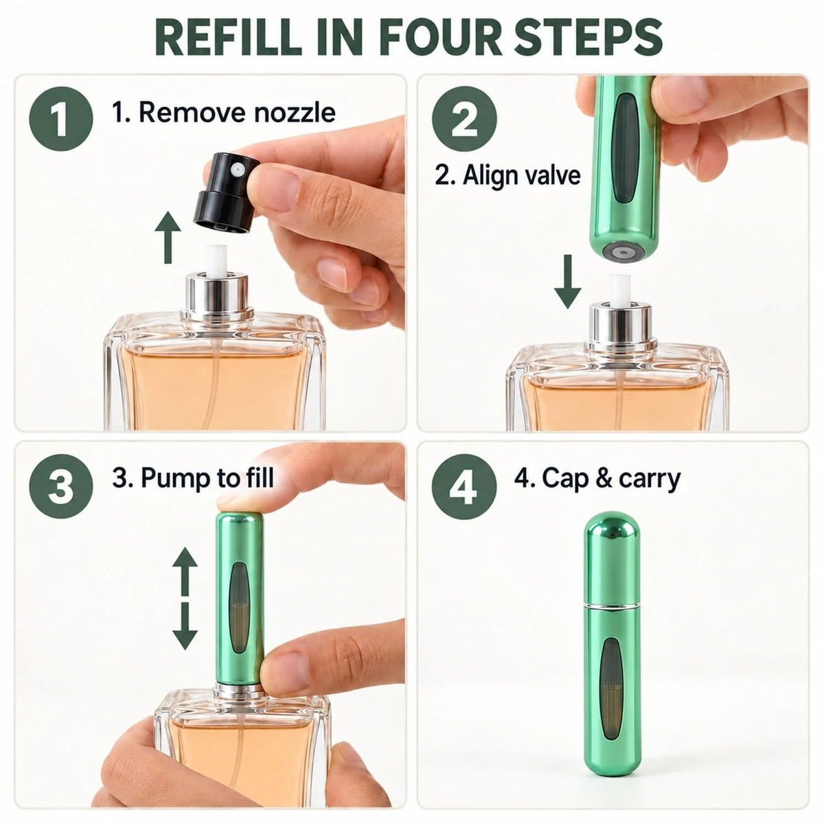 Travel Refillable Perfume Spray Bottles