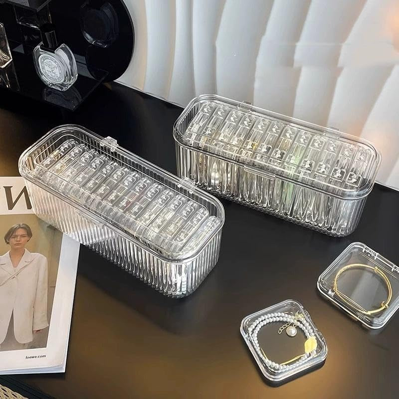 Acrylic Jewellery Organizer with 10 Inner Boxes