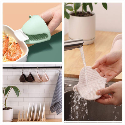 Silicone Mini Oven Mitts for Hot Pots, Pans & Air Fryer