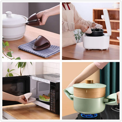 Silicone Mini Oven Mitts for Hot Pots, Pans & Air Fryer