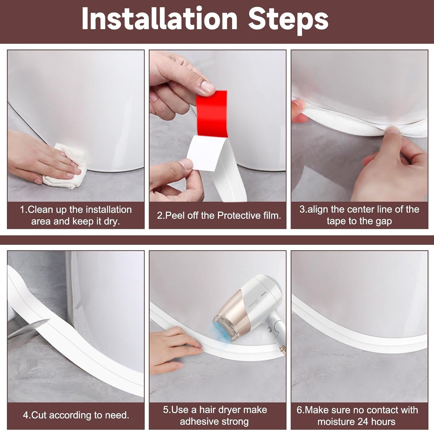 Kitchen & Bathroom Seal Strip
