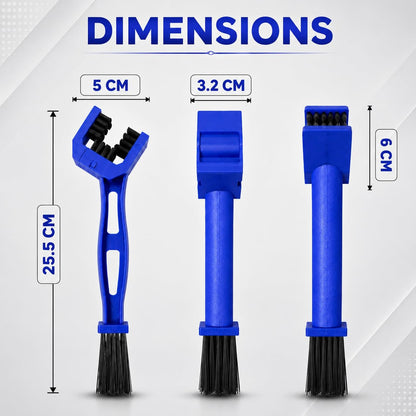 3-Sided Motorcycle Chain Cleaning Brush