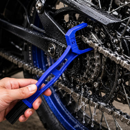 3-Sided Motorcycle Chain Cleaning Brush