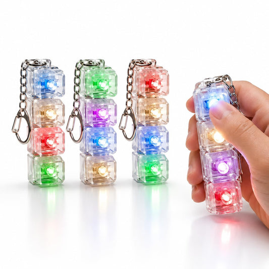 LED Keyboard Fidget Keychain
