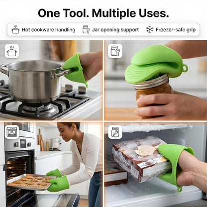 Silicone Mini Oven Mitts for Hot Pots, Pans & Air Fryer