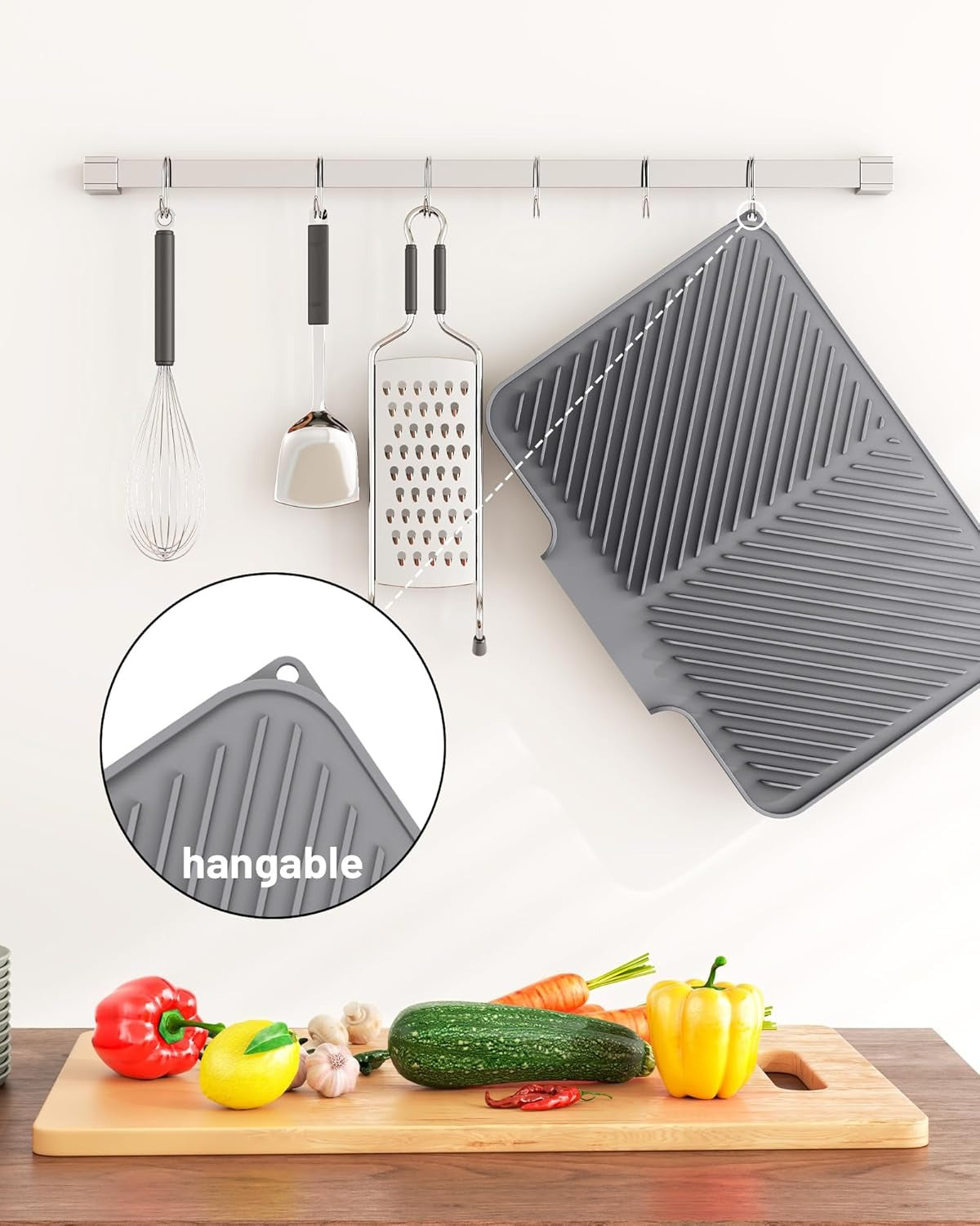 Kitchen Counter Dish Drying Mat