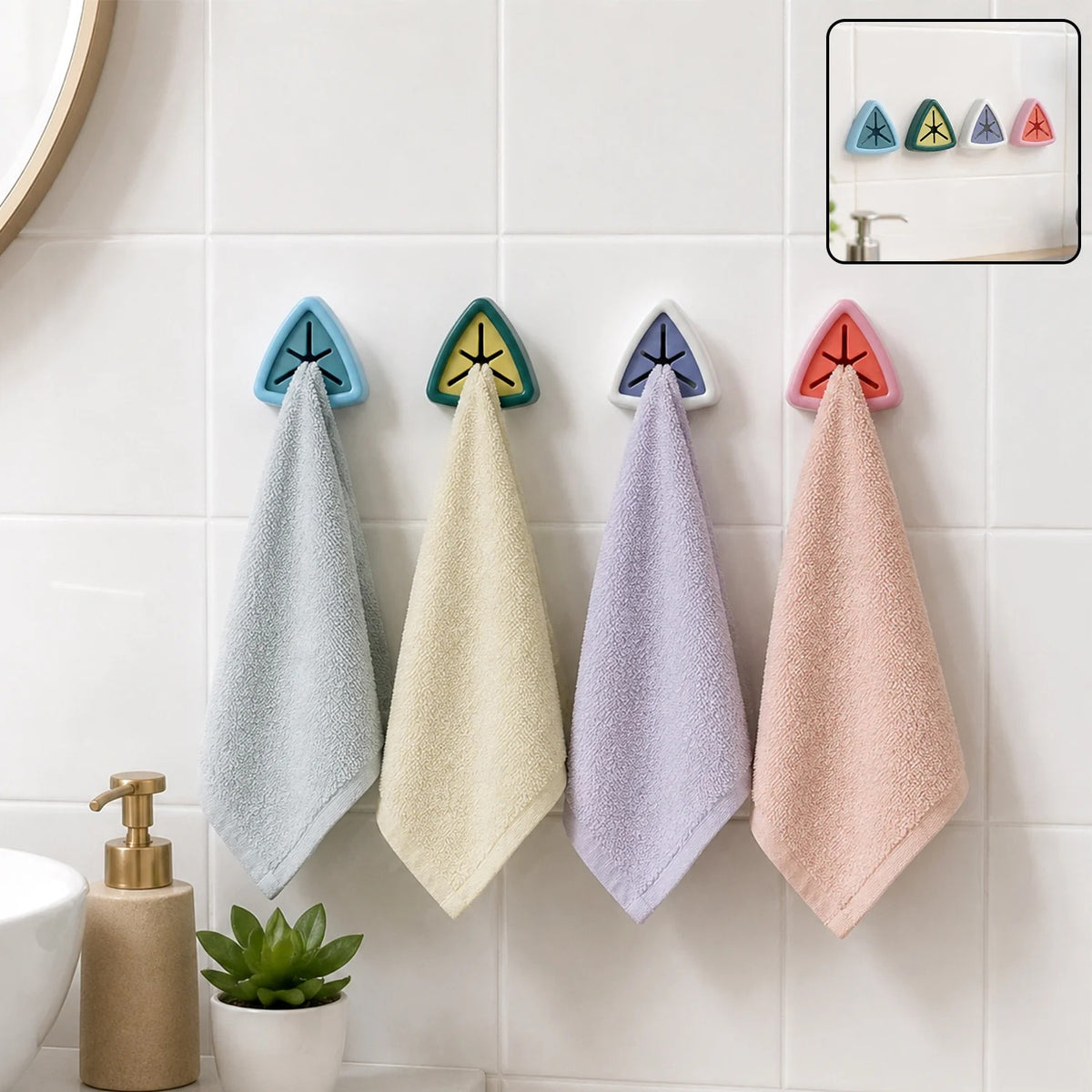 PushGrip Towel Holders