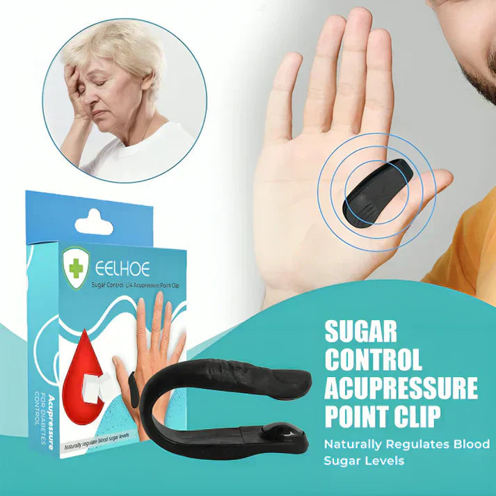 Blood Sugar Balance Acupressure Clip | Quick Sugar Control, No Side Effects  + BOGO Offer! ⚡