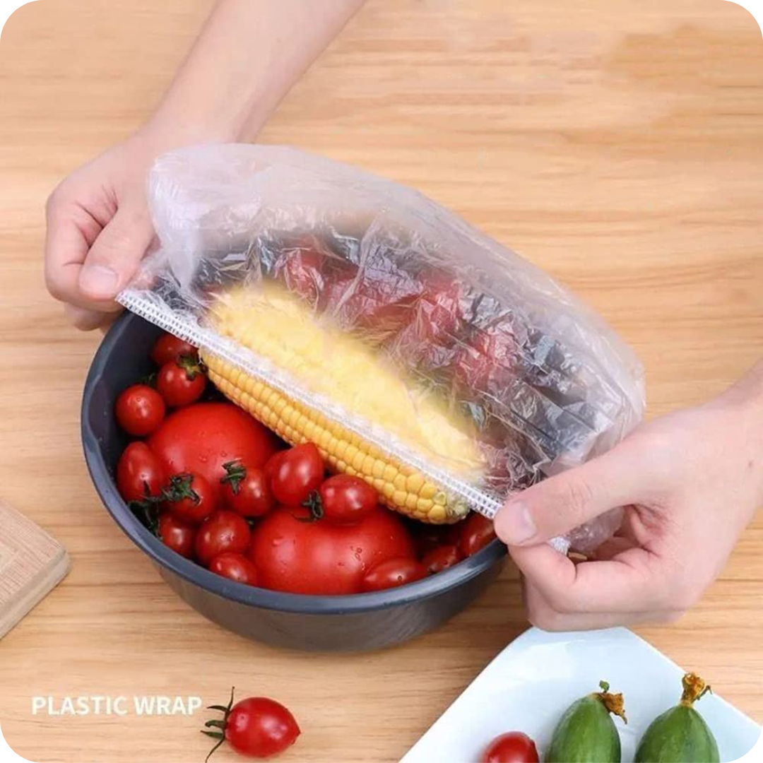 Elastic Food Cover (Pack of 100) - Buy 1 Get 1 Free ⚡